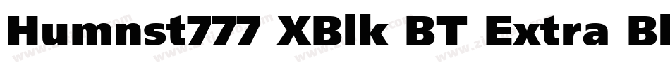 Humnst777 XBlk BT Extra Black字体转换